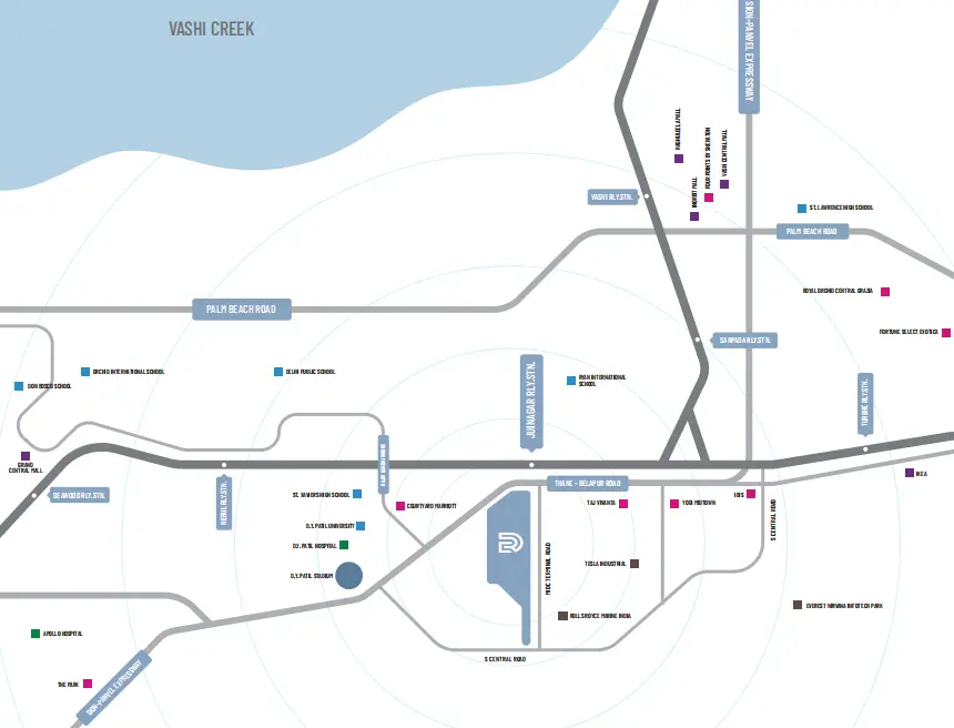 raheja Lunaris map